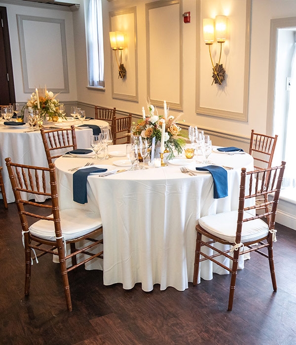 Private party table setup